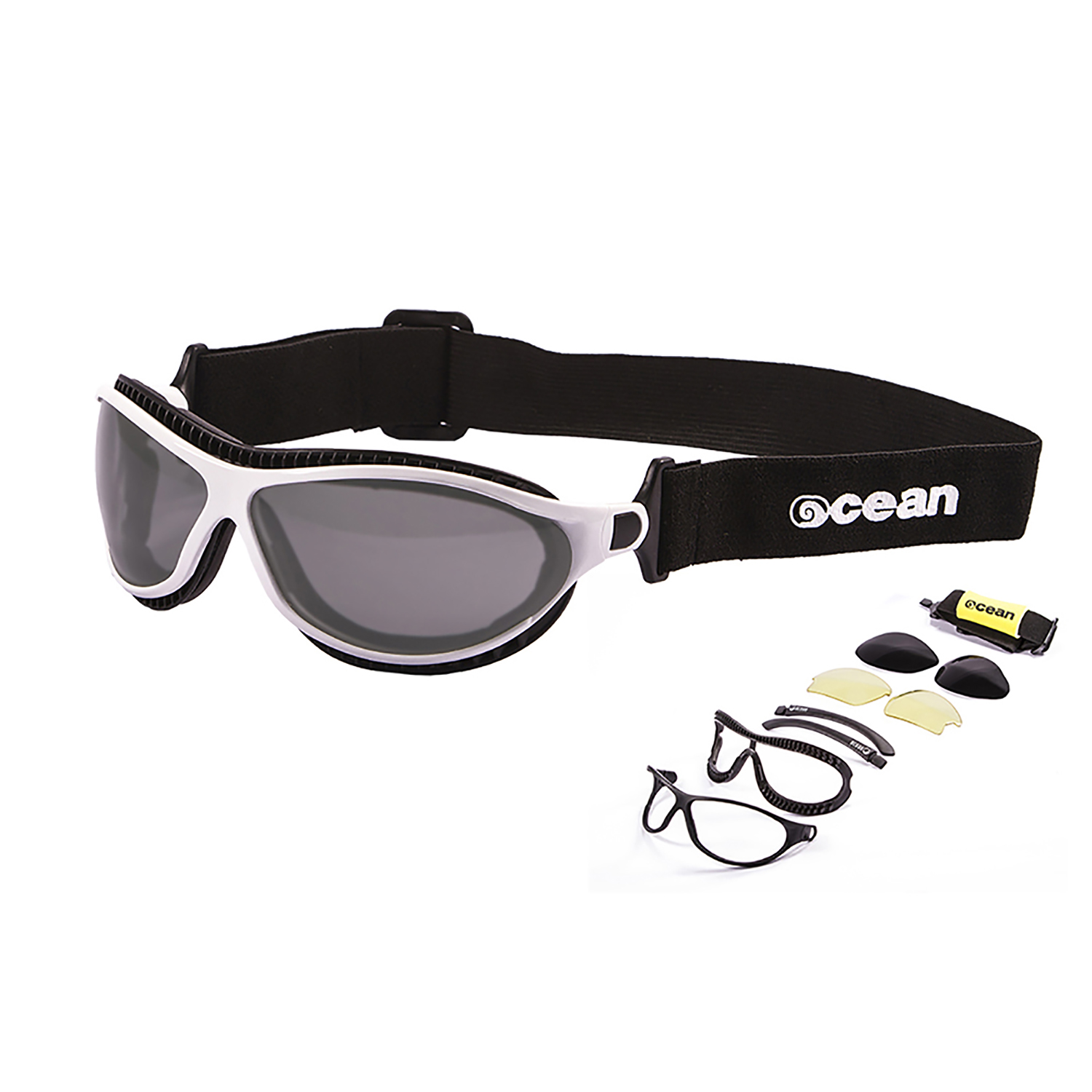 

Спортивные солнцезащитные очки унисекс Ocean Sunglasses Tierra de fuego, белые, Tierra de fuego