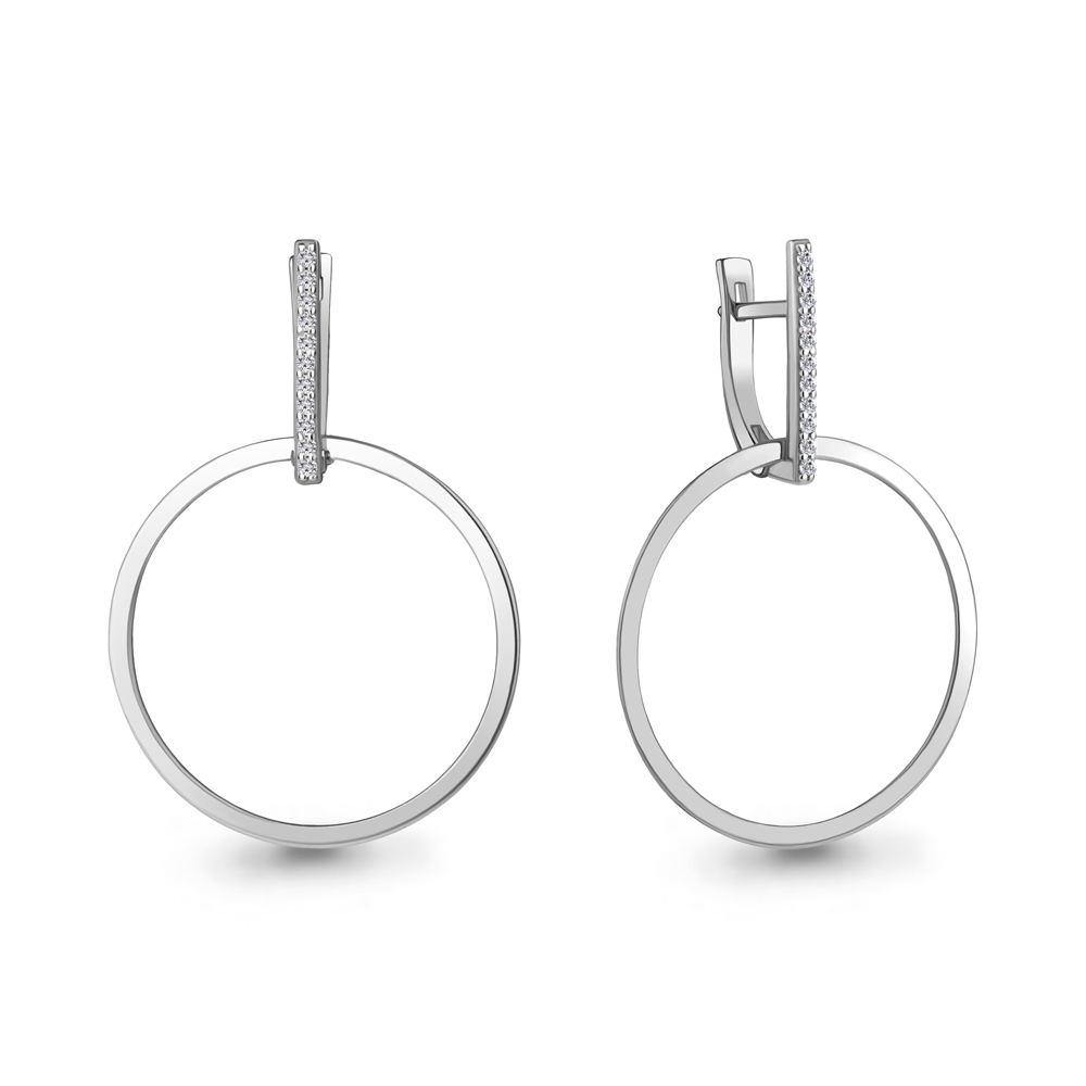 

Серьги из белого золота с бриллиантом Aquamarine Aquamarine 942674А_585_бз, 942674А_585_бз
