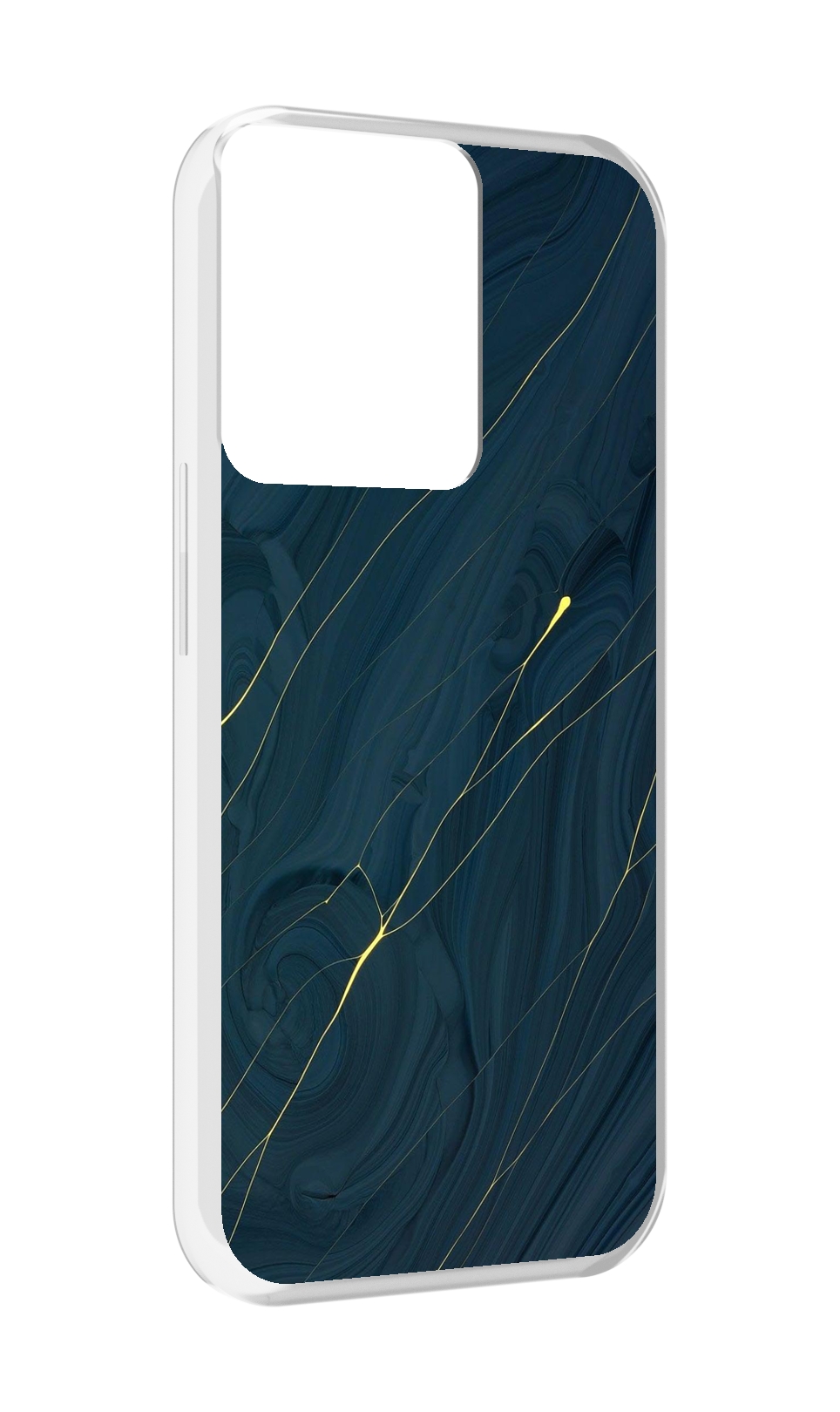 

Чехол MyPads дерево с золотыми трещинами для OPPO Reno 8, Прозрачный, Tocco
