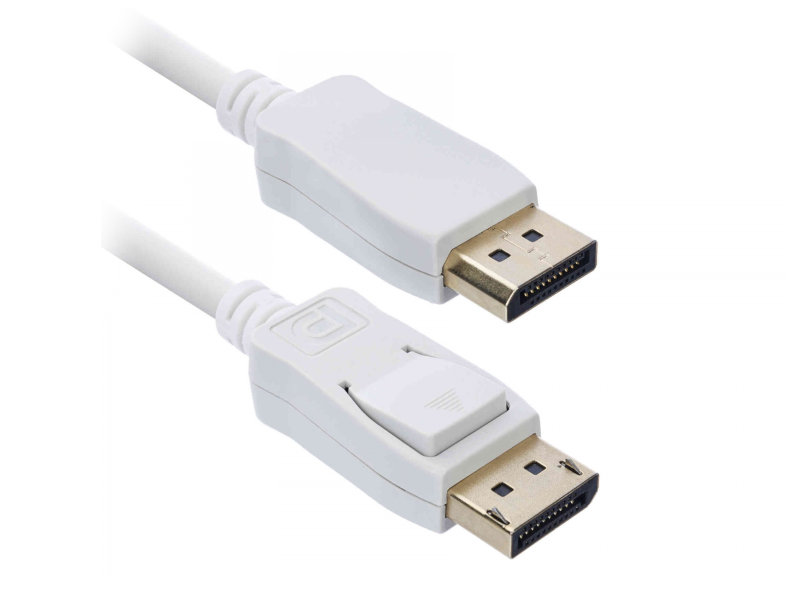 фото Аксессуар acd displayport 1.4 1.8m white acd-ddpm4-18w