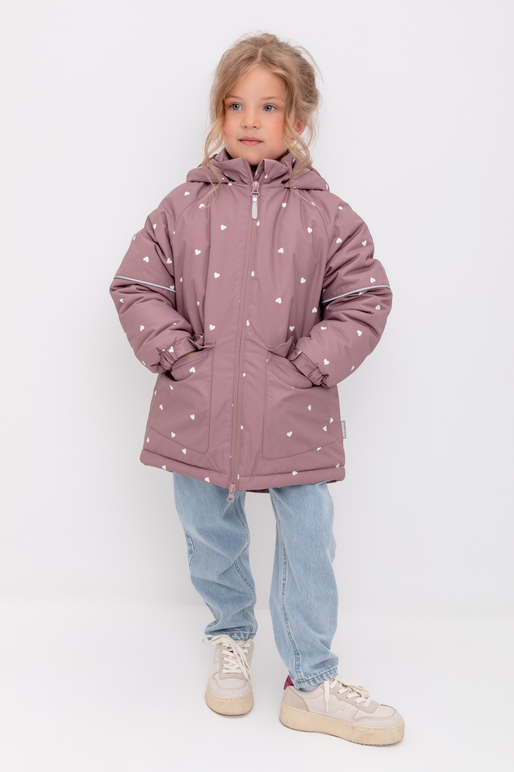 

Куртка детская CROCKID 1G LJKT 037 2, серая пудра, сердечки, 104, Фиолетовый, 1G LJKT 037.2