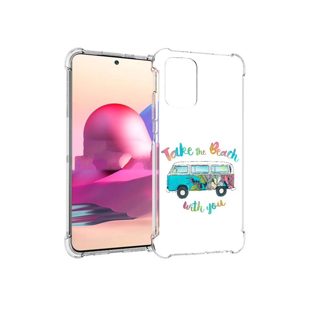 

Чехол MyPads Tocco для Xiaomi Redmi Note 10S Хиппи автобус (PT158704.257.190), Прозрачный, Tocco