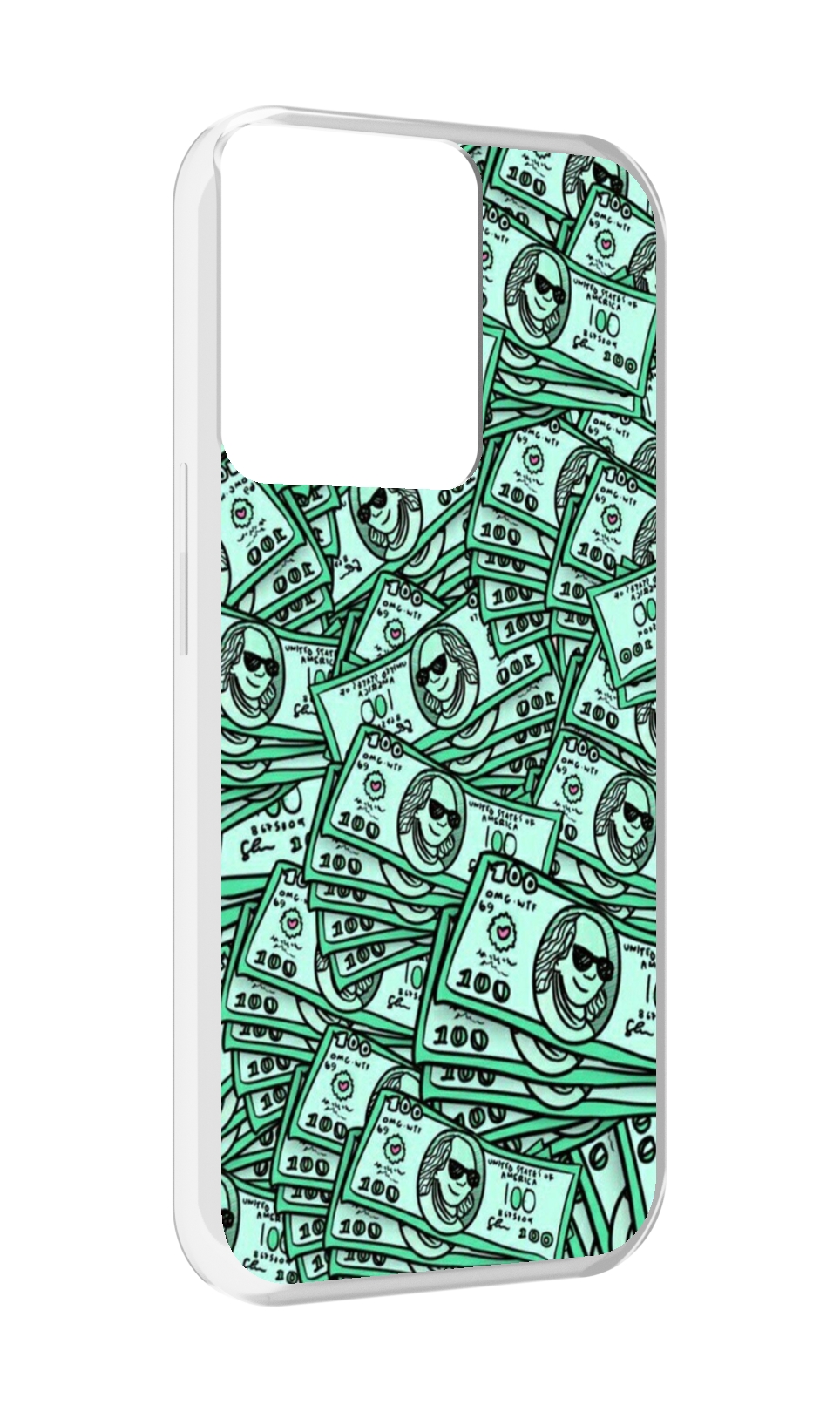 

Чехол MyPads доллары картинка для OPPO Reno 8, Прозрачный, Tocco