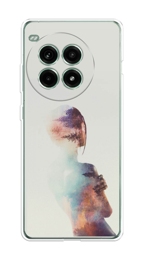 

Чехол на OnePlus Ace 3 Pro "Девушка-лес", Розовый;голубой;серый, 155150-1