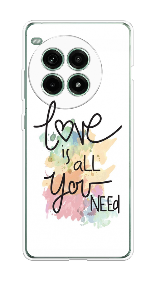 

Чехол на OnePlus Ace 3 Pro "Love is all you need", Белый;черный;зеленый, 155150-1