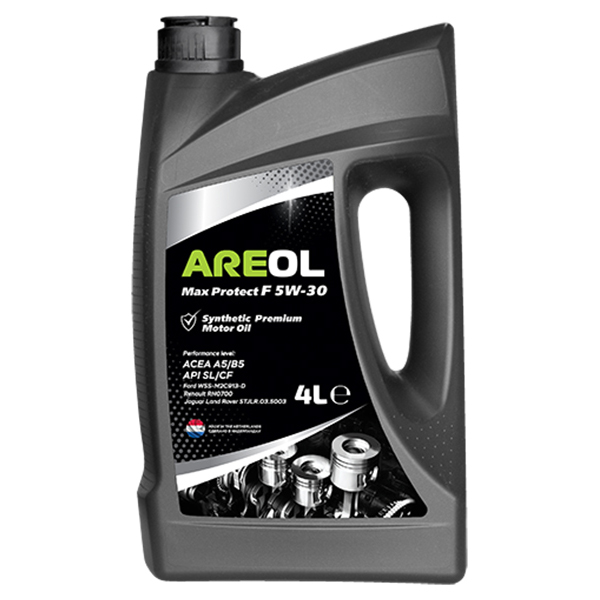 фото Моторное масло areol max protect f 5w-30 (4l) синт acea a5/b5 api sl/cf ford wss-m2c913-d