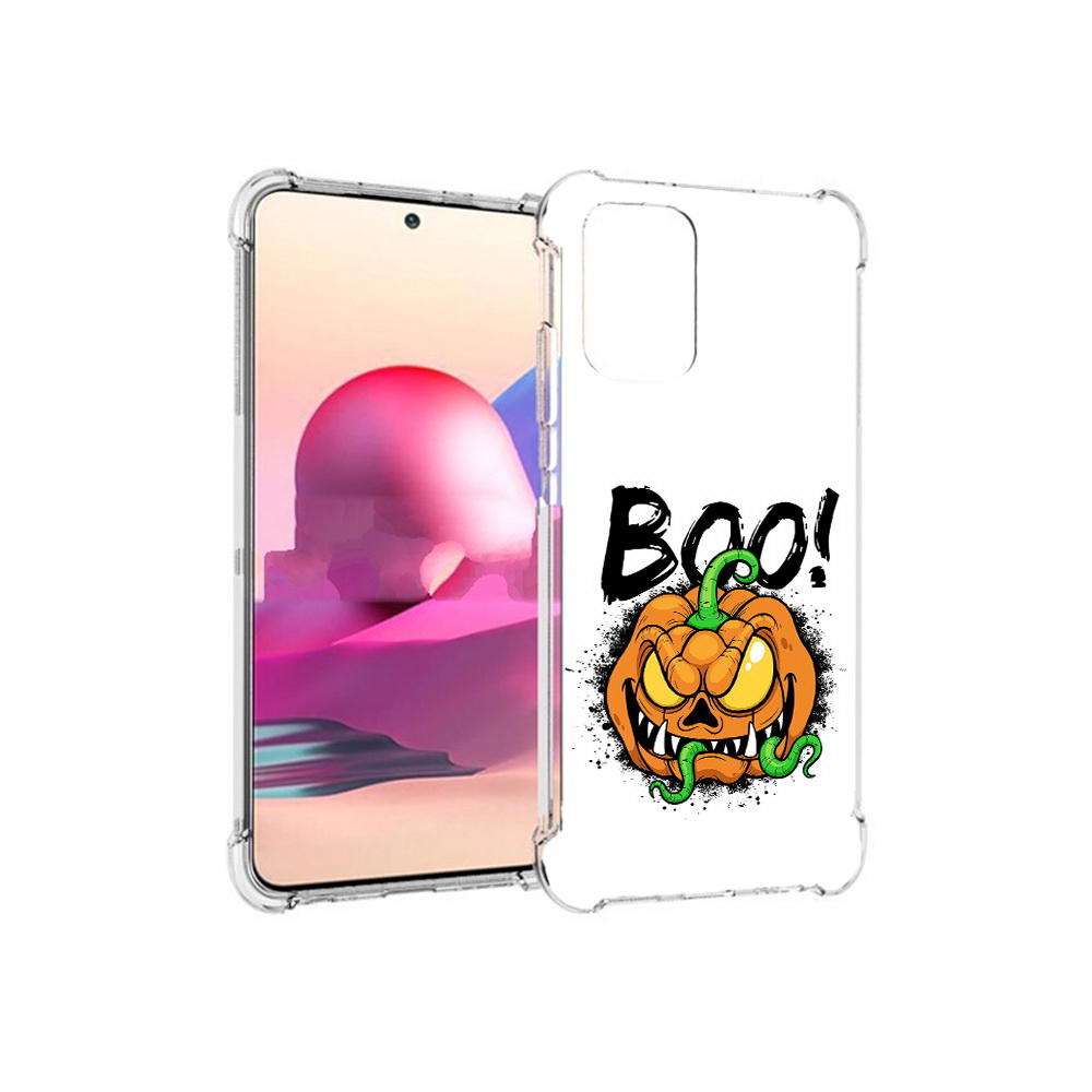 

Чехол MyPads Tocco для Xiaomi Redmi Note 10S Хэллоуин бу (PT158704.257.193), Прозрачный, Tocco