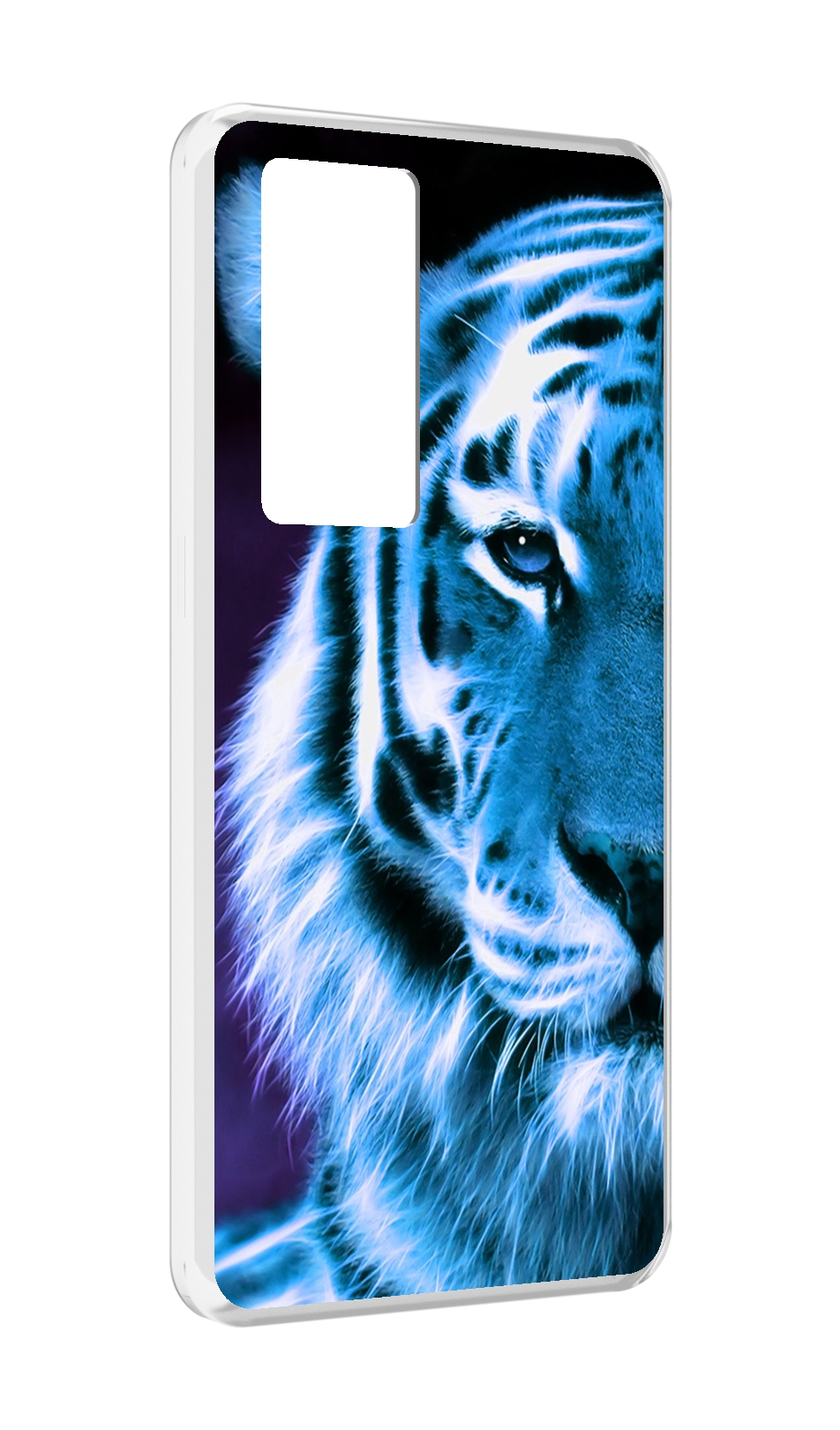 

Чехол MyPads Половина-тигра мужской для Realme GT Master Explorer Edition, Прозрачный, Tocco