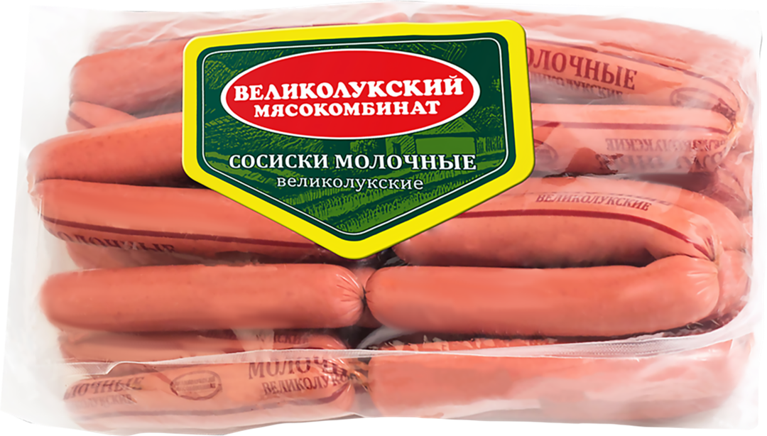 

Сосиски Великолукский мясокомбинат Молочные -1,3 кг