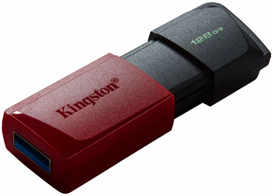 

Флешка Kingston USB 3.2 Gen 1 DataTraveler Exodia M 128Gb Black-Red DTXM/128GB, DTXM/128GB