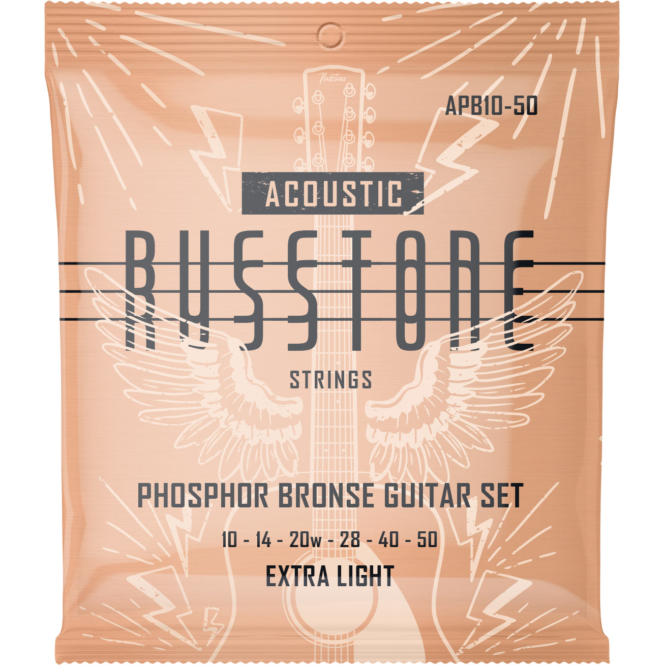 

Струны для акустической гитары Russtone APB10-50, APB10-50