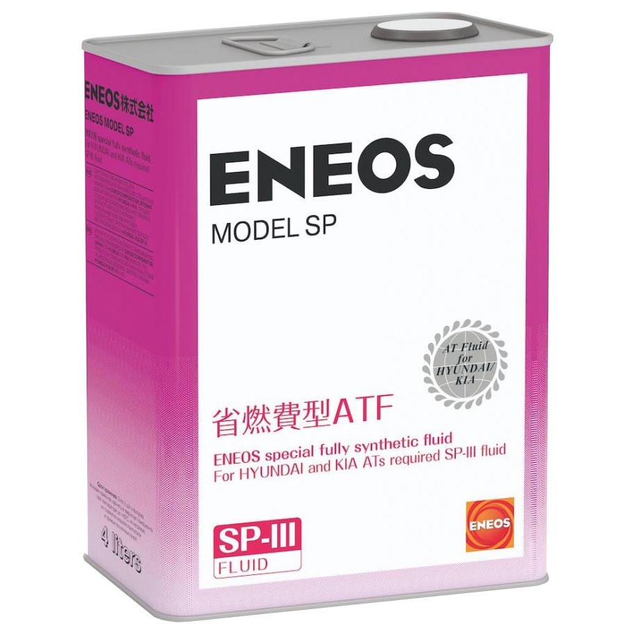 Трансмиссионное масло Eneos 4л Синтетика Atf Model Sp (Sp-Iii) Hyundai/Kia ENEOS OIL5088