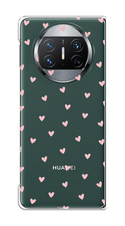 

Чехол на Huawei Mate X3 "Розовые сердечки паттерн", Розовый;прозрачный, 6122450-1