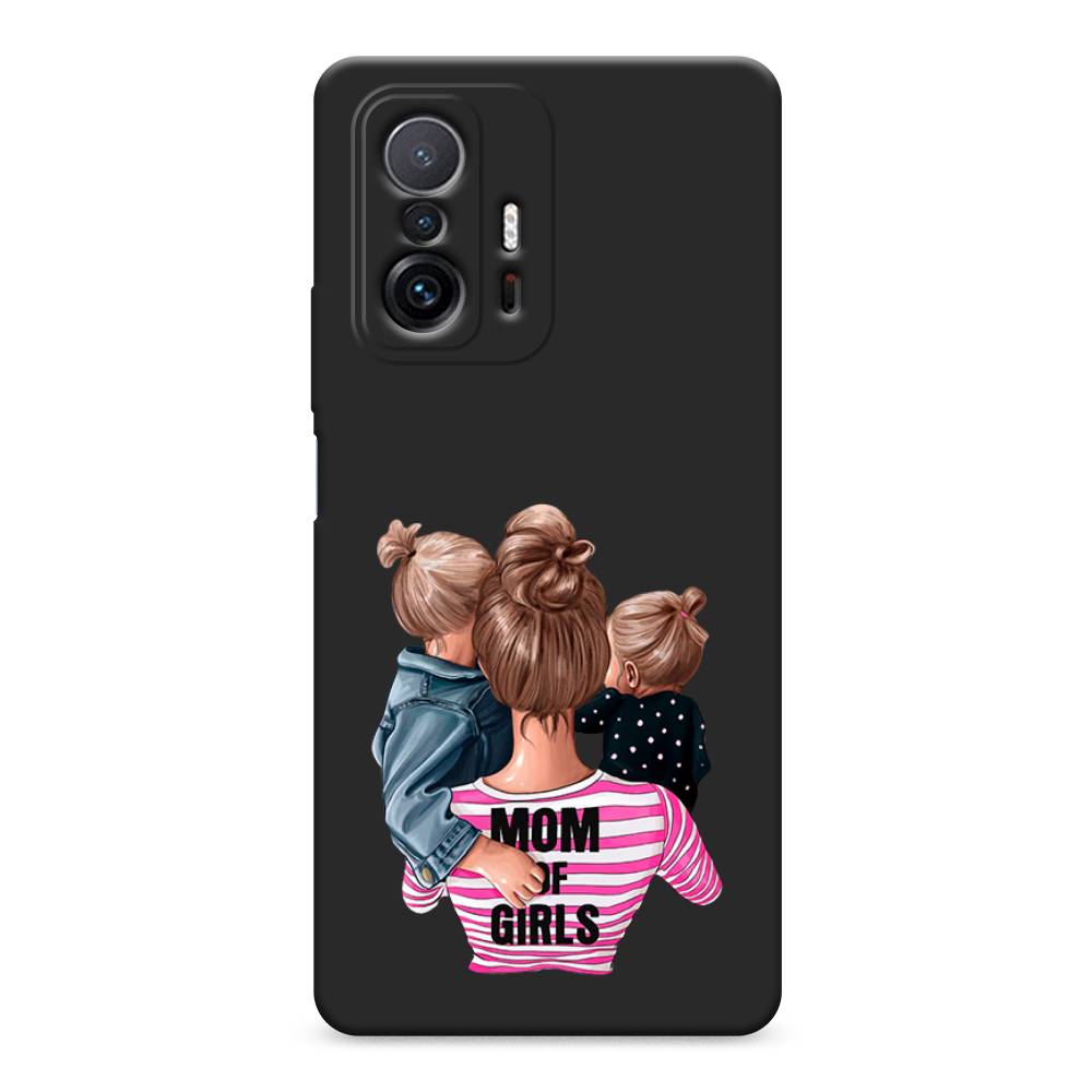 фото Матовый силиконовый чехол "mom of girls" на xiaomi mi 11t pro awog