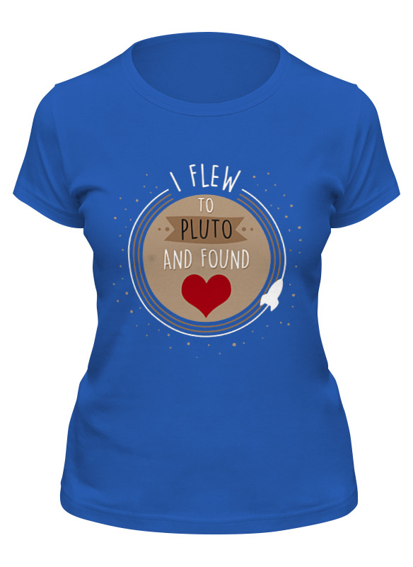 

Футболка женская Printio Плутон (pluto) синяя 2XL, Синий, Плутон (pluto)