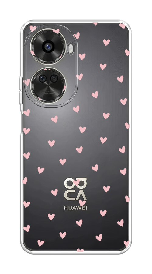 

Чехол на Huawei Nova 11 SE "Розовые сердечки паттерн", Розовый;прозрачный, 6122650-1