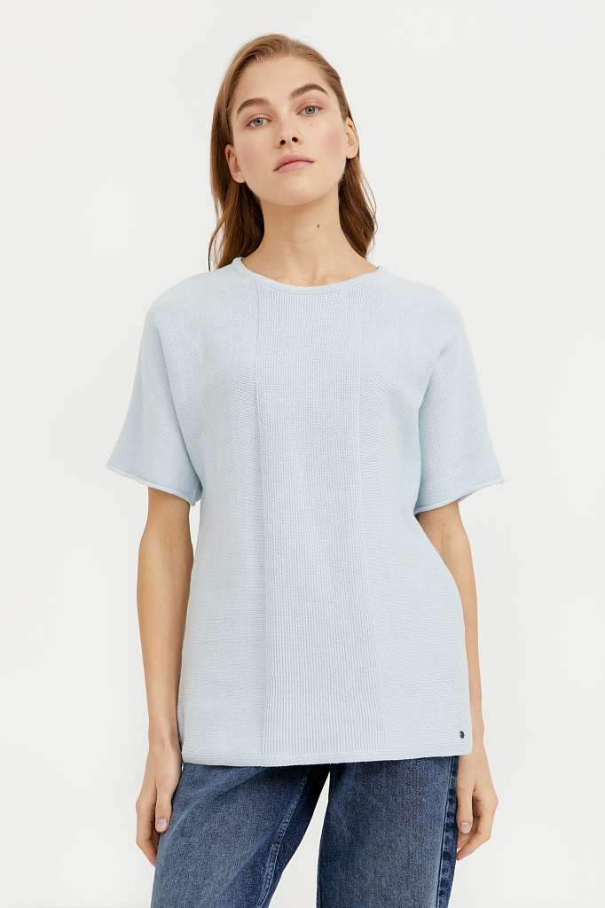 

Джемпер женский Finn Flare B21-11133 голубой XS, B21-11133