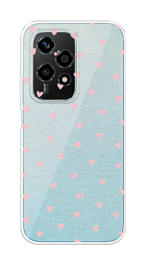 

Чехол на Honor 200 Lite "Розовые сердечки паттерн", Розовый;прозрачный, 6124650-1