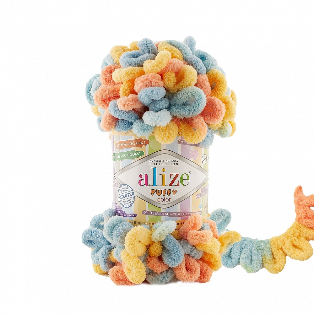 

Пряжа ALIZE Puffy color, 100% микрополиэстер, 500 гр, 9 м, цвет 6314, Разноцветный, Puffy color, 100% микрополиэстер, 500 гр, 9 м, цвет 6314