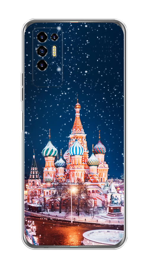 

Чехол на Tecno Pova 2 "Москва 1", Коричневый;синий;белый, 300550-1