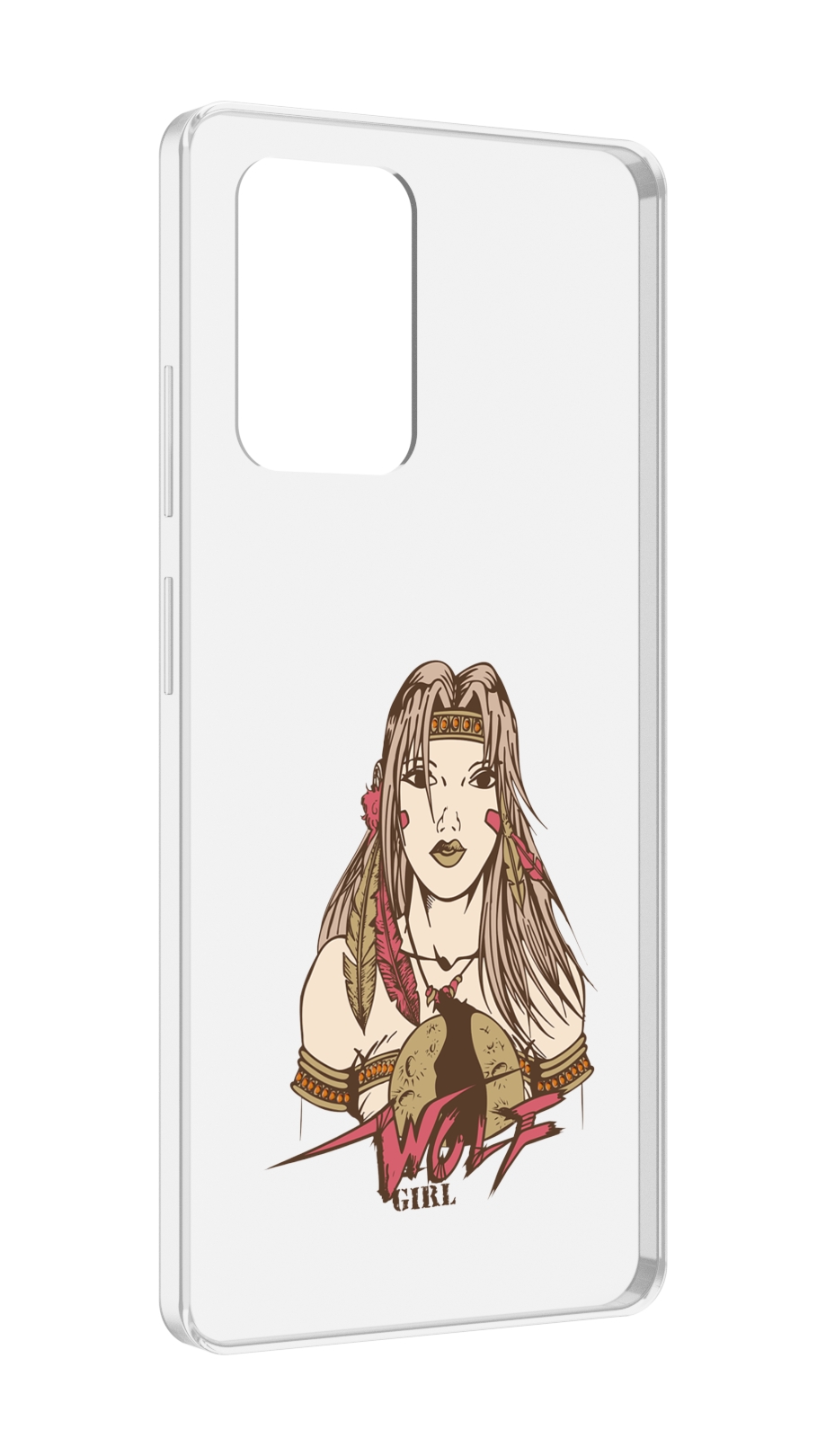 

Чехол MyPads девушка волк для ZTE Blade V40 Pro, Tocco