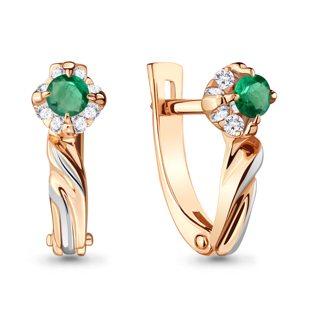 

Серьги из красного золота с бриллиантом Aquamarine Aquamarine 942681к_585_кз, 942681к_585_кз