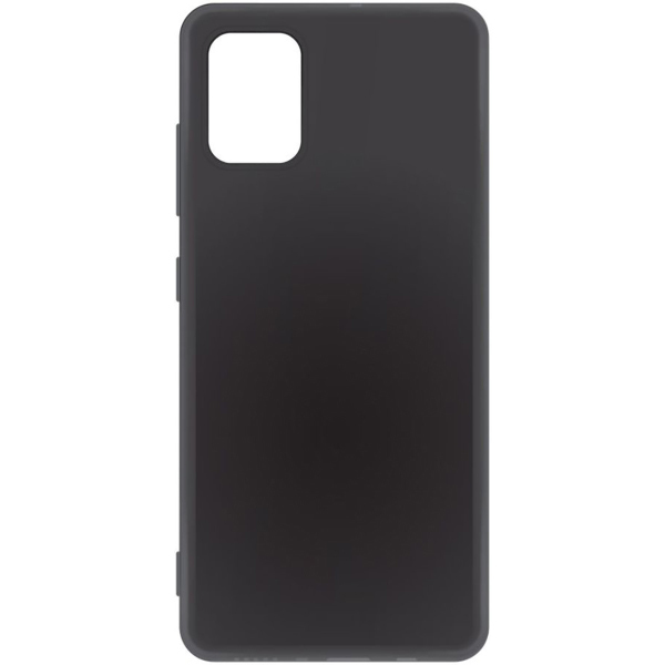 Силиконовый чехол для Samsung Galaxy A52 TPU 1мм Черный матовый
