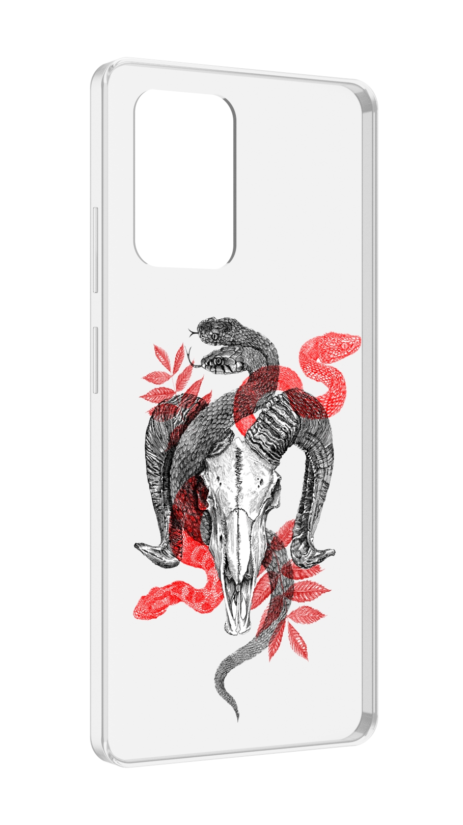 

Чехол MyPads змея в черепе рисунок для ZTE Blade V40 Pro, Tocco