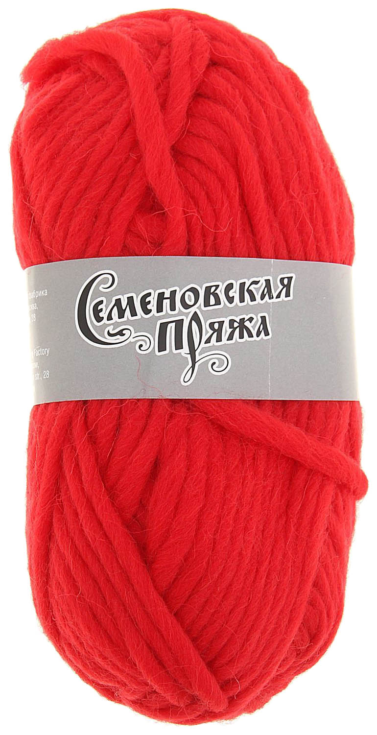

Пряжа Семеновская Roving felt (213), кармин 5 шт. по 50 г, Красный