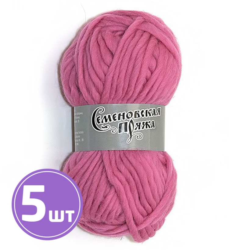 

Пряжа Семеновская Roving felt (158), флокс 5 шт. по 50 г, Розовый