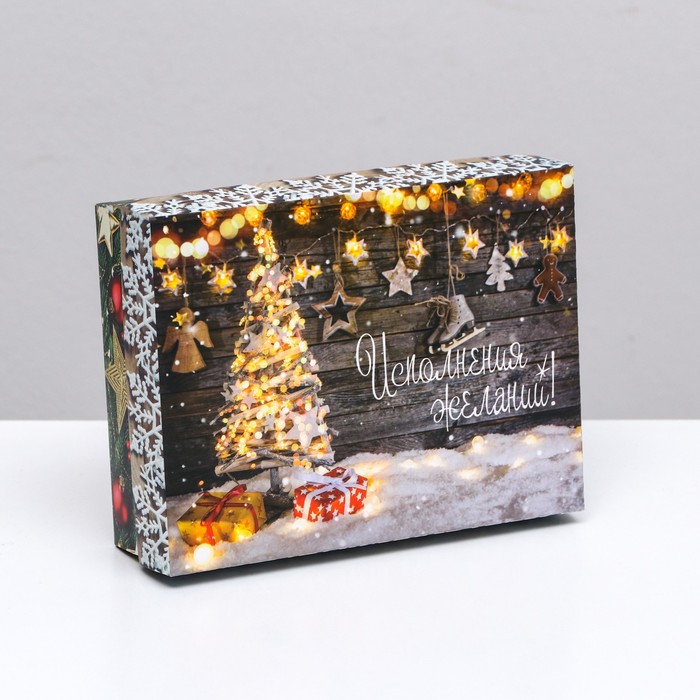 

Подарочная коробка сборная "Исполнения желаний", 16,5 х 12,5 х 5,2 см (5 шт), Разноцветный