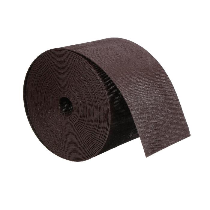 Лента бордюрная, 0.1 x 10 м, толщина 1.2 мм, пластиковая, коричневая, Greengo лента бордюрная 0 3 × 10 м толщина 1 2 мм пластиковая чёрная greengo