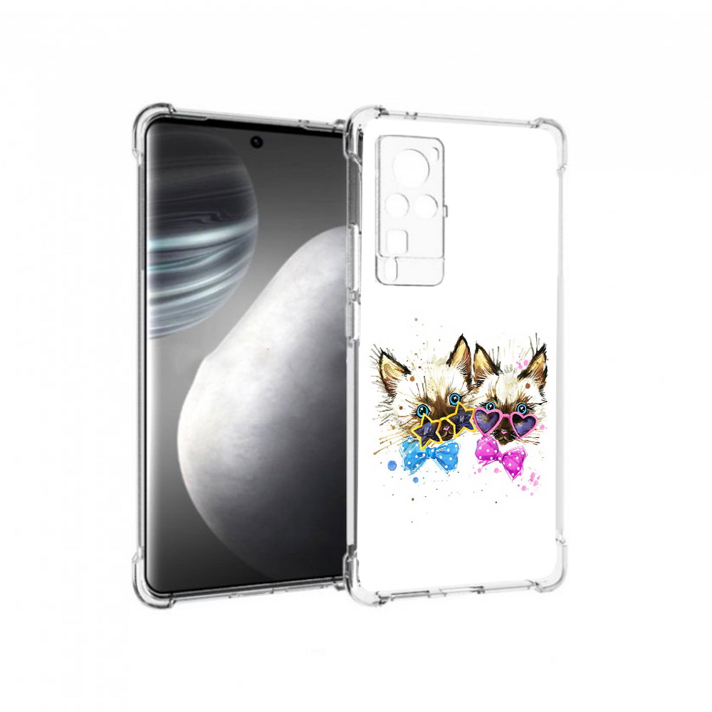 

Чехол MyPads Tocco для Vivo X60 pro милые котята (PT226972.385.474), Прозрачный, Tocco