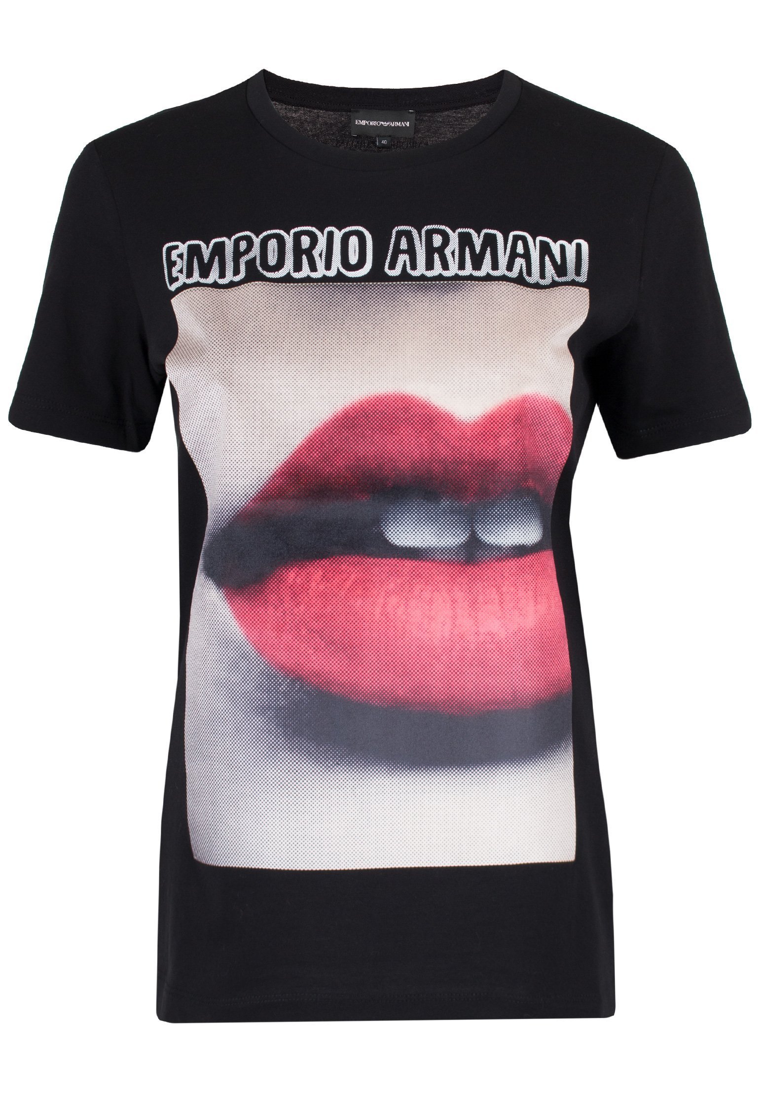 фото Футболка женская emporio armani 120529 черная 38 it