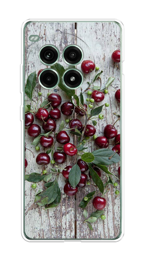 

Чехол на OnePlus Ace 3 Pro "Вишня", Бордовый;зеленый;серый, 155150-1