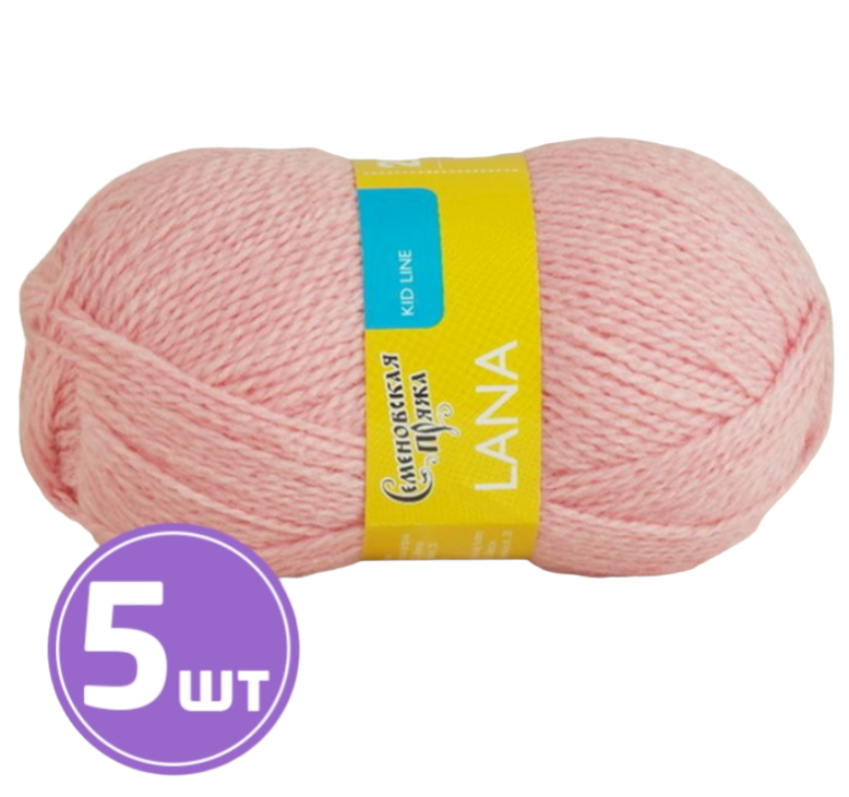 

Пряжа Семеновская Lana (54025), розовый 5 шт. по 50 г