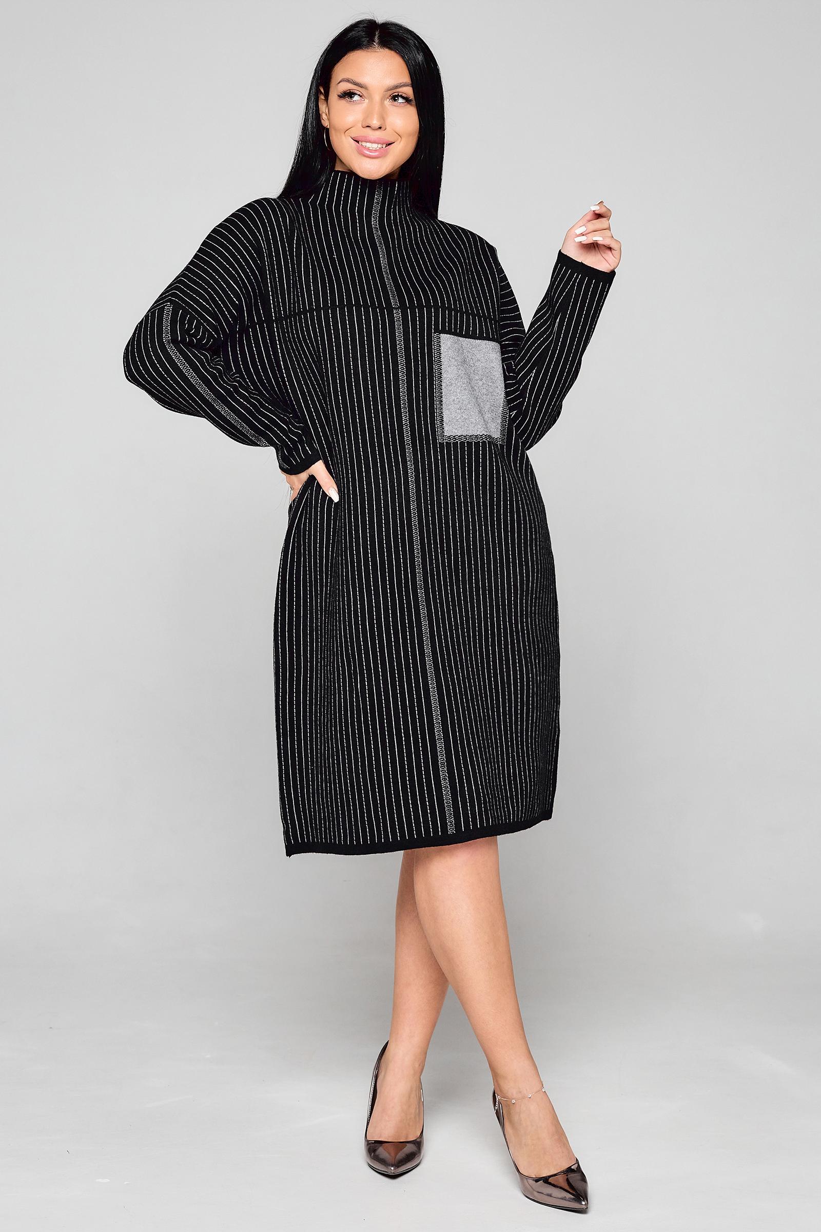 

Платье женское LikaDress 18-1808 черное 48-50 RU, Черный, 18-1808