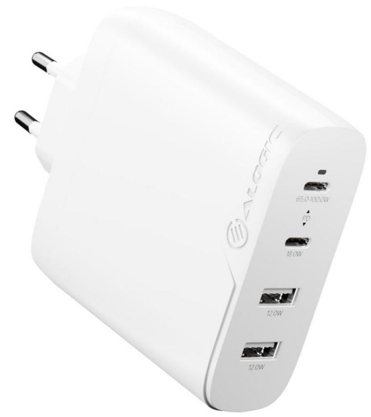 фото Сетевое зарядное устройство alogic rapid power 4-port 100w wcg4x100-eu (white)