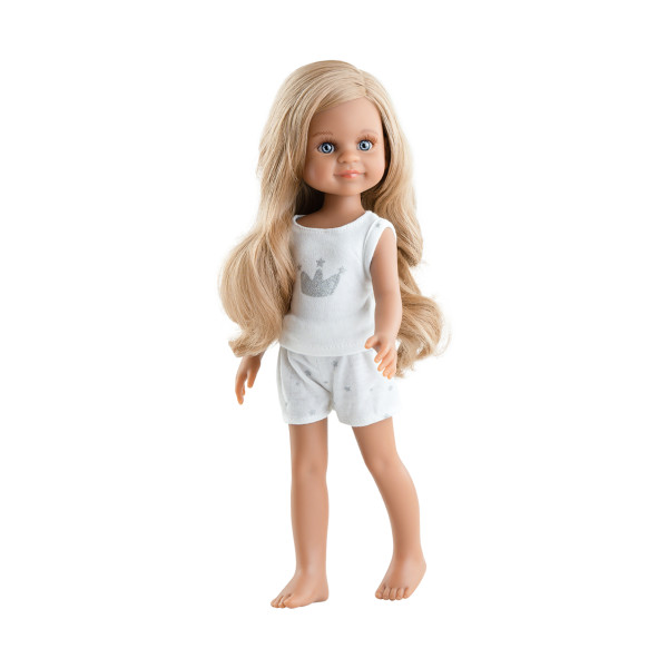 Кукла Paola Reina Симона с русыми локонами, в пижаме, 32 см