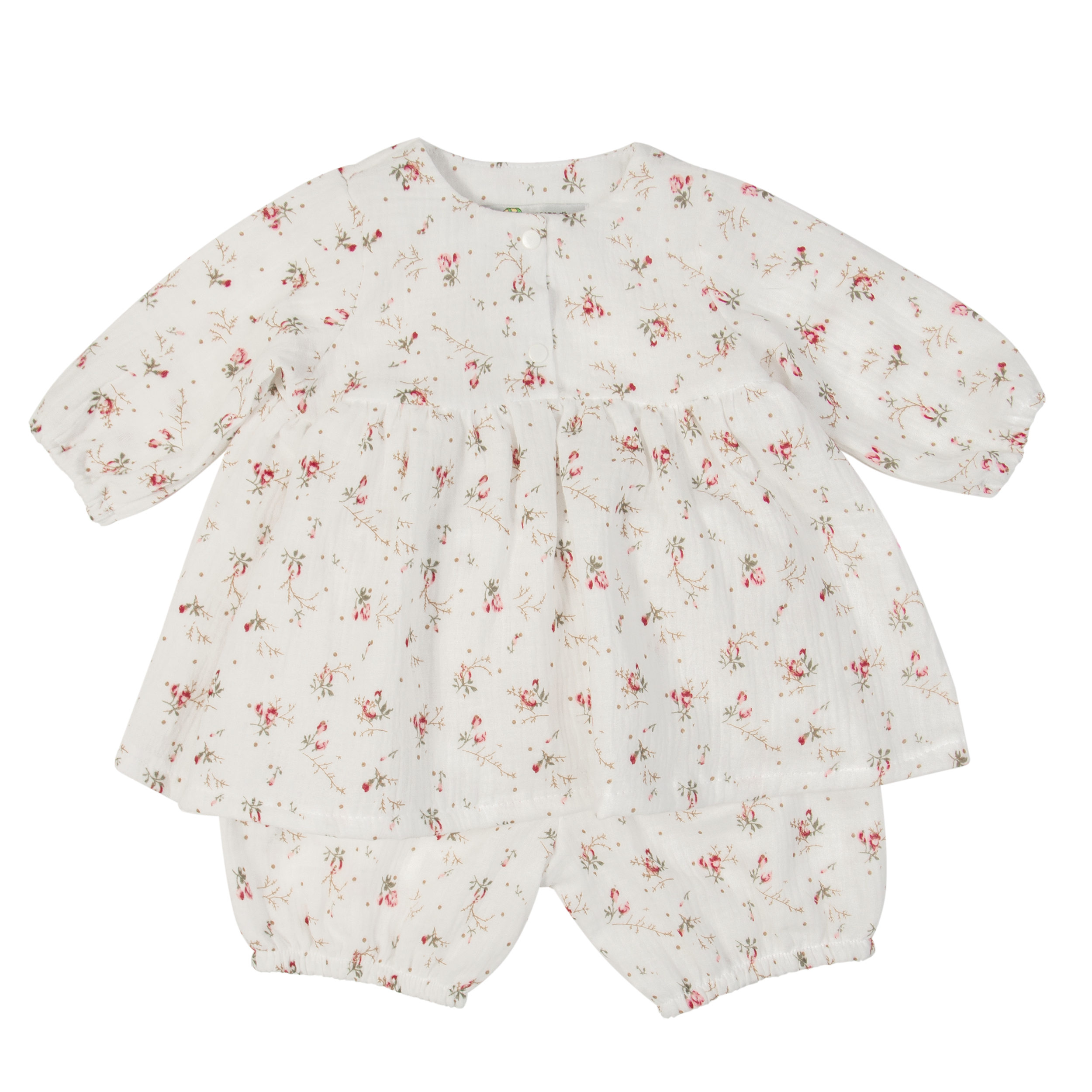 Комплект одежды детский Сонный гномик Сакура, белый, 74