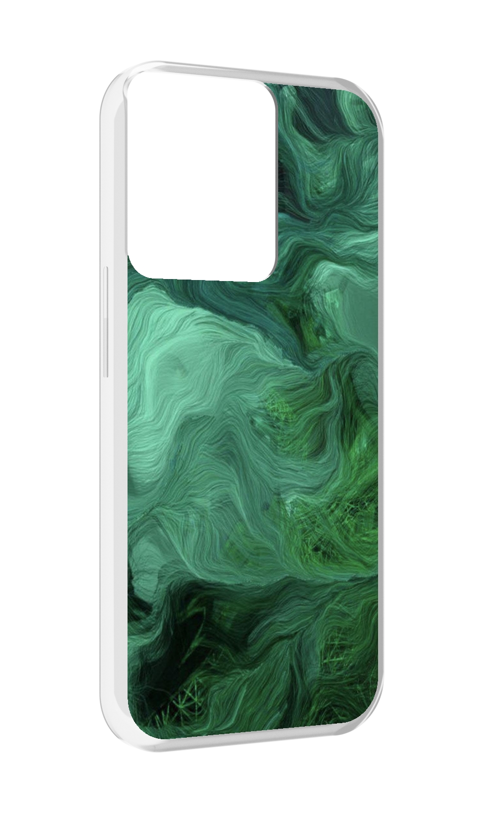

Чехол MyPads зеленые нити для OPPO Reno 8, Прозрачный, Tocco