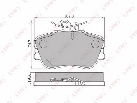 

Колодки тормозные передние дисковые Mercedes C-Class/C-Class T-Model 93>01 Lynx BD5303