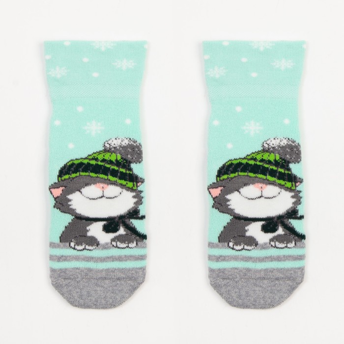 

ОРЛОВСКАЯ ТРИКОТАЖНАЯ ФАБРИКА Носки детские махровые, цвет МИКС, размер 14-16, Зеленый