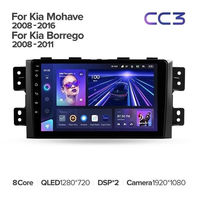 Штатная магнитола Teyes CC3 432 Kia Mohave 2008-2016 3610000₽