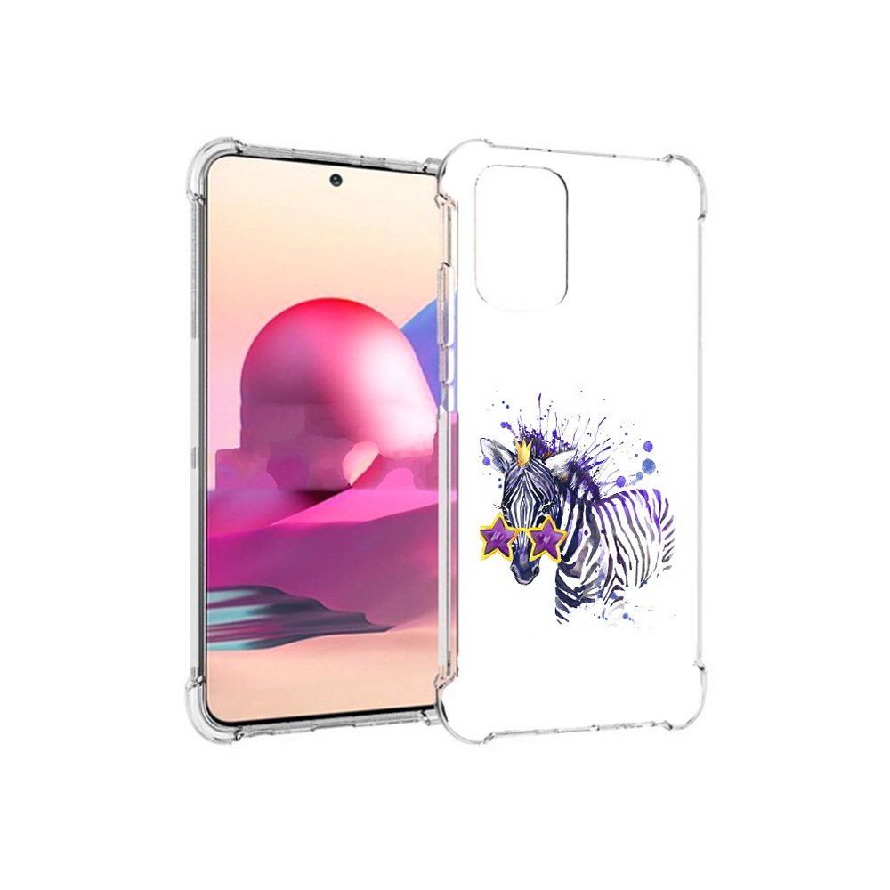 

Чехол MyPads Tocco для Xiaomi Redmi Note 10S акварельная зебра (PT158704.257.215), Прозрачный, Tocco