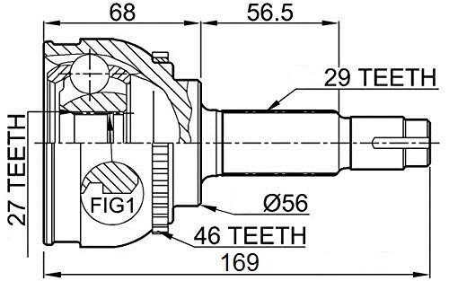 HDE ШРУС наружный Nissan X-Trail 108002