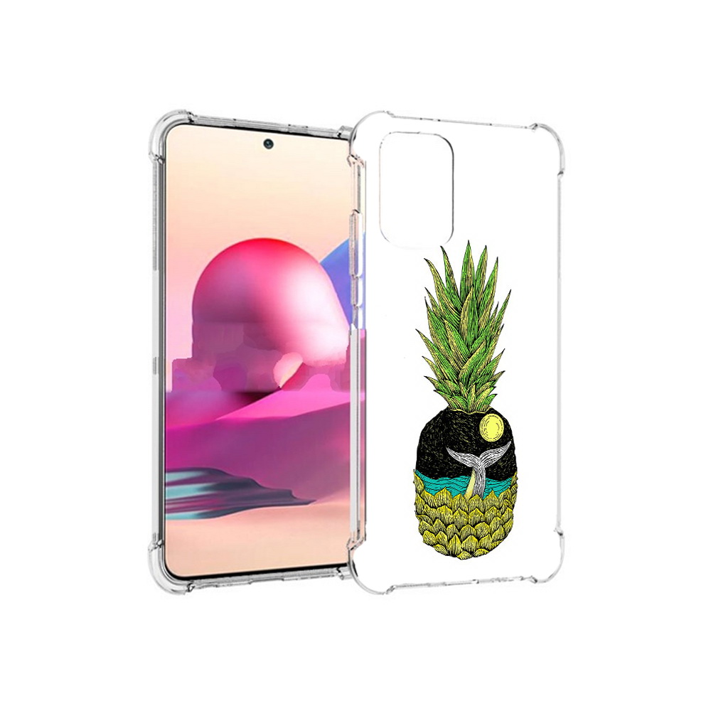 Чехол MyPads Tocco для Xiaomi Redmi Note 10S ананас с китом (PT158704.257.220)