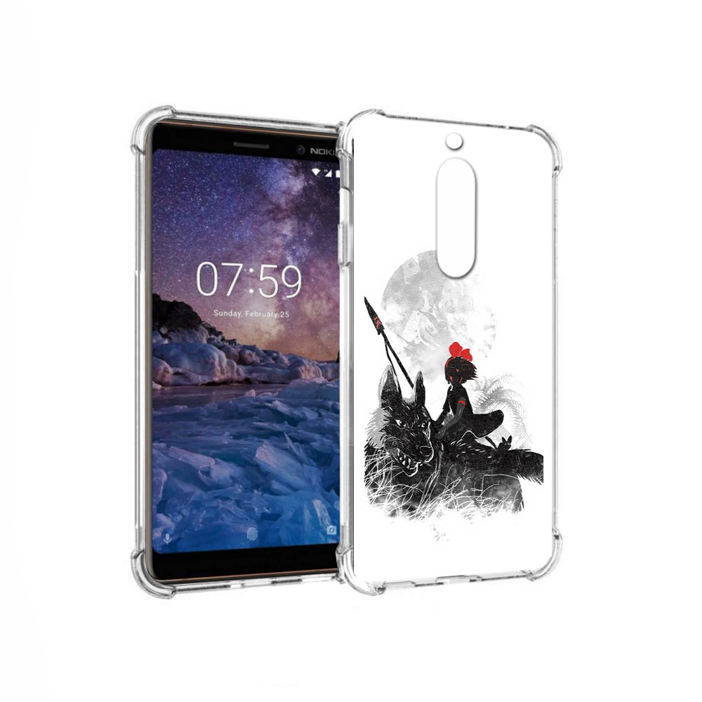 

Чехол MyPads Tocco для Nokia 7 мононоке (PT95887.123.481), Прозрачный, Tocco