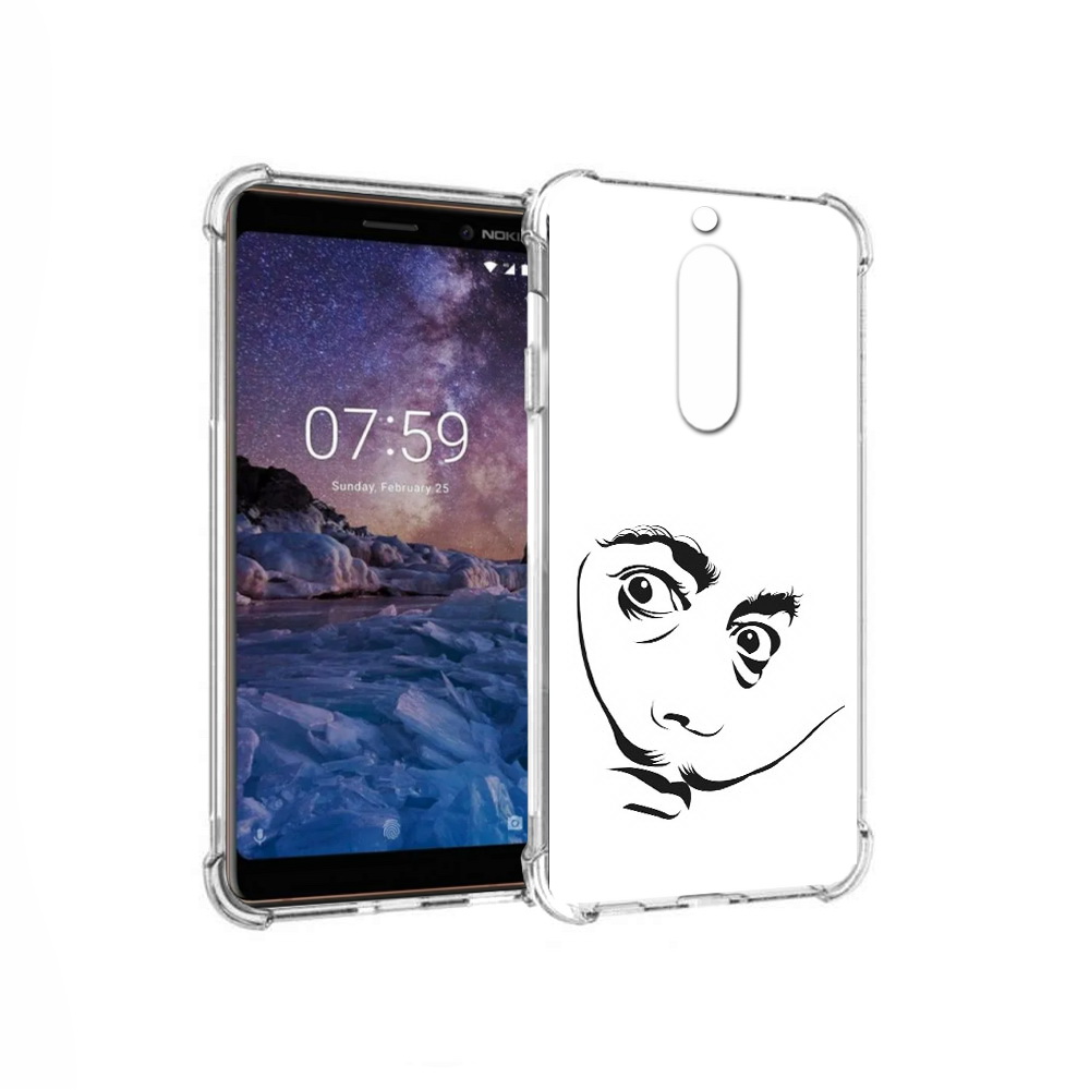 

Чехол MyPads Tocco для Nokia 7 мужчина с длинными усами (PT95887.123.487), Прозрачный, Tocco