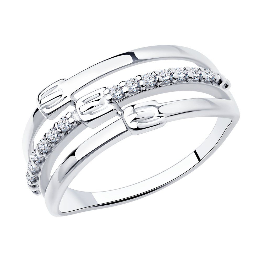 Кольцо из серебра р. 17 Diamant 94-110-00798-1, фианит
